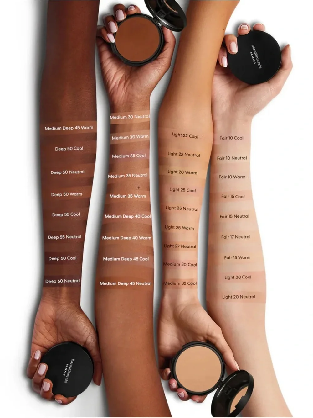 Barepro 16hr Skin Perfecting Powder Foundation - 25 Neutral Light